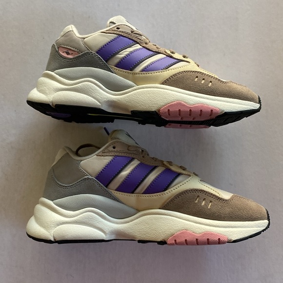 ADIDAS Originals Retropy Low Chalky Brown Purple Rush Suede/Textile Sneakers 7US - Picture 4 of 9